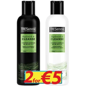 Tresemme Replenish Shampoo & Conditioner 2 X 300ml Flashes