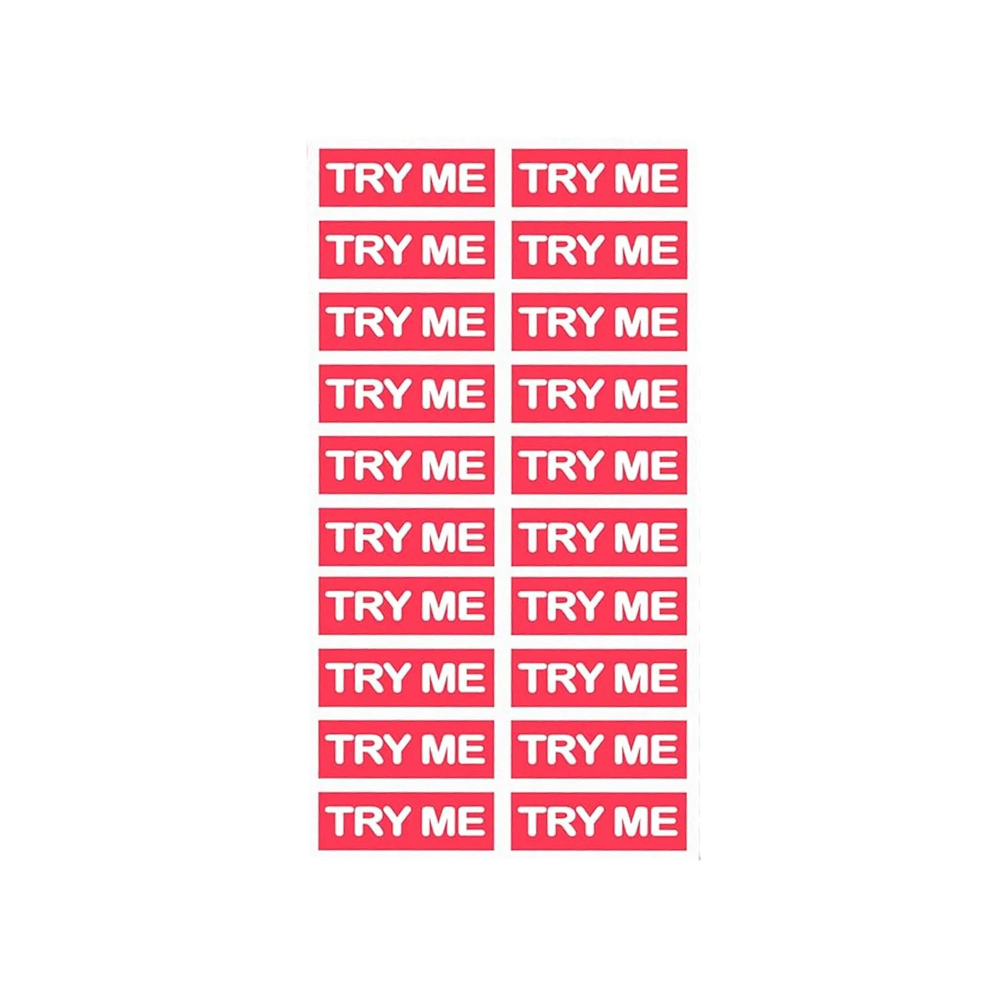 Try Me Sticker, Pink, 20 ct
