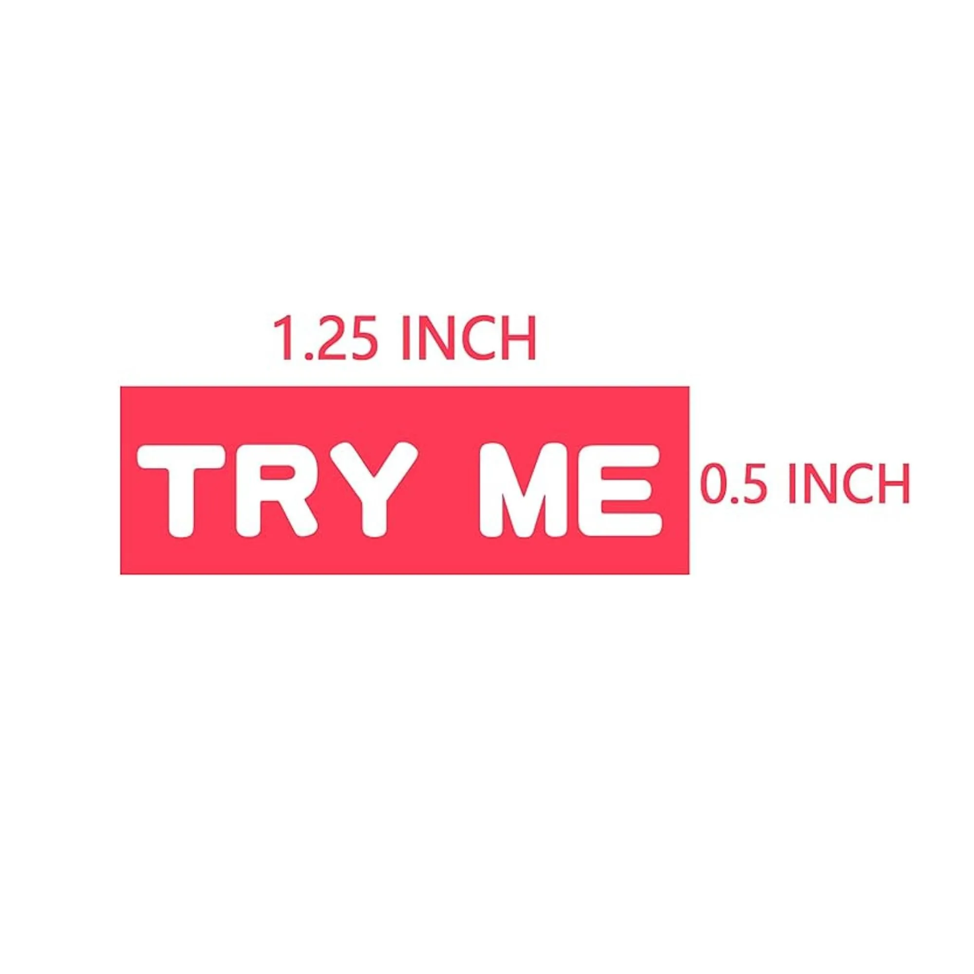 Try Me Sticker, Pink, 20 ct