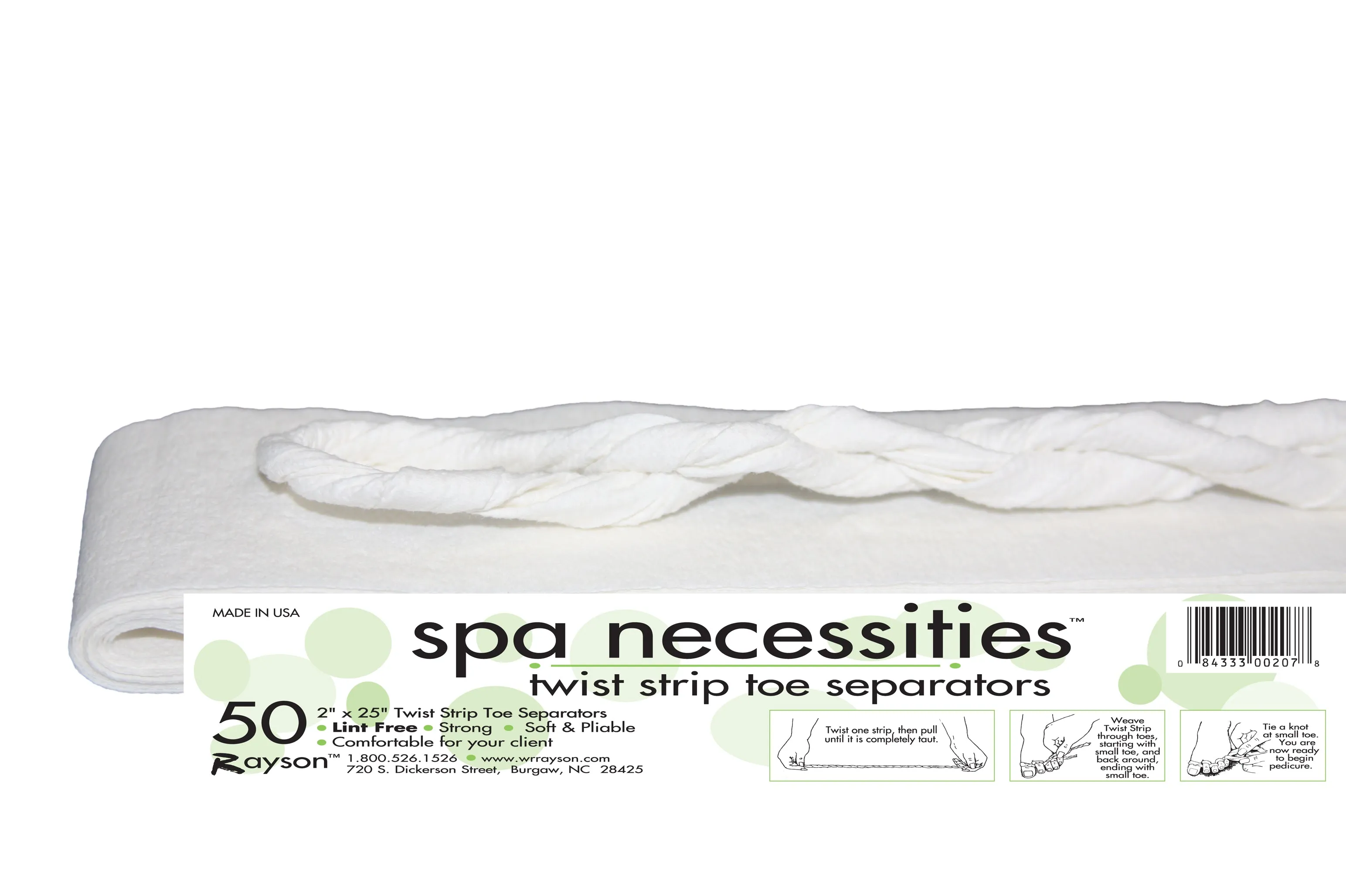 Twist Strip Toe Separators, 50pc
