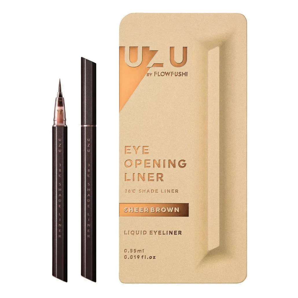 UZU BY FLOWFUSHI 38 Shade Liner Sheer Brown Limited Edition