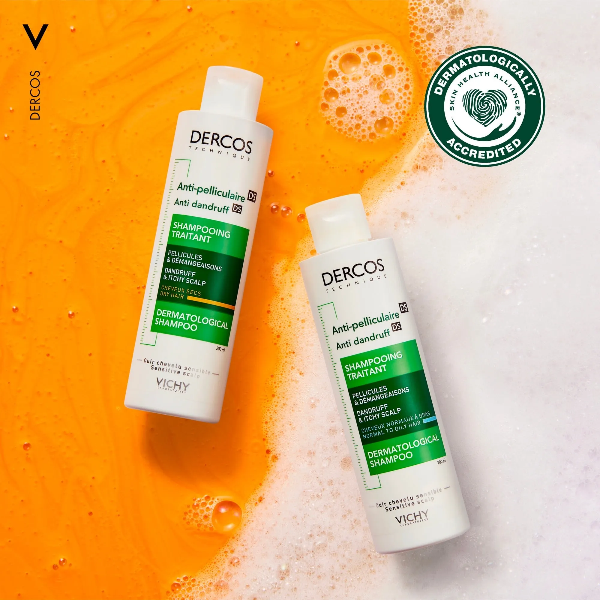 Vichy Dercos Anti-Dandruff - Normal to Oily Hair Shampoo 200ml