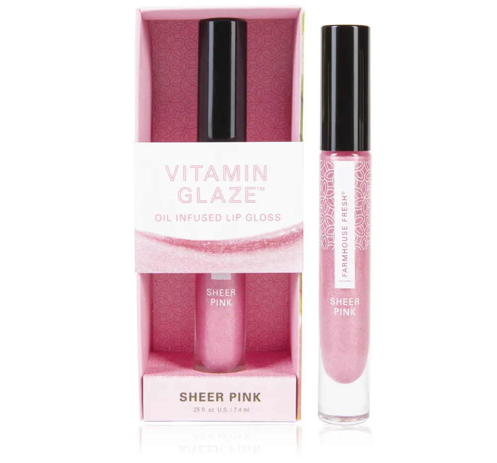 Vitamin Glaze? Oil Infused Lip Gloss C Sheer Pink | Farmhouse Fresh