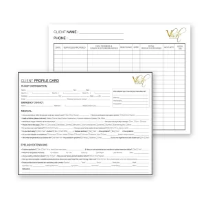 VLash Client Profile Cards/ 50pc