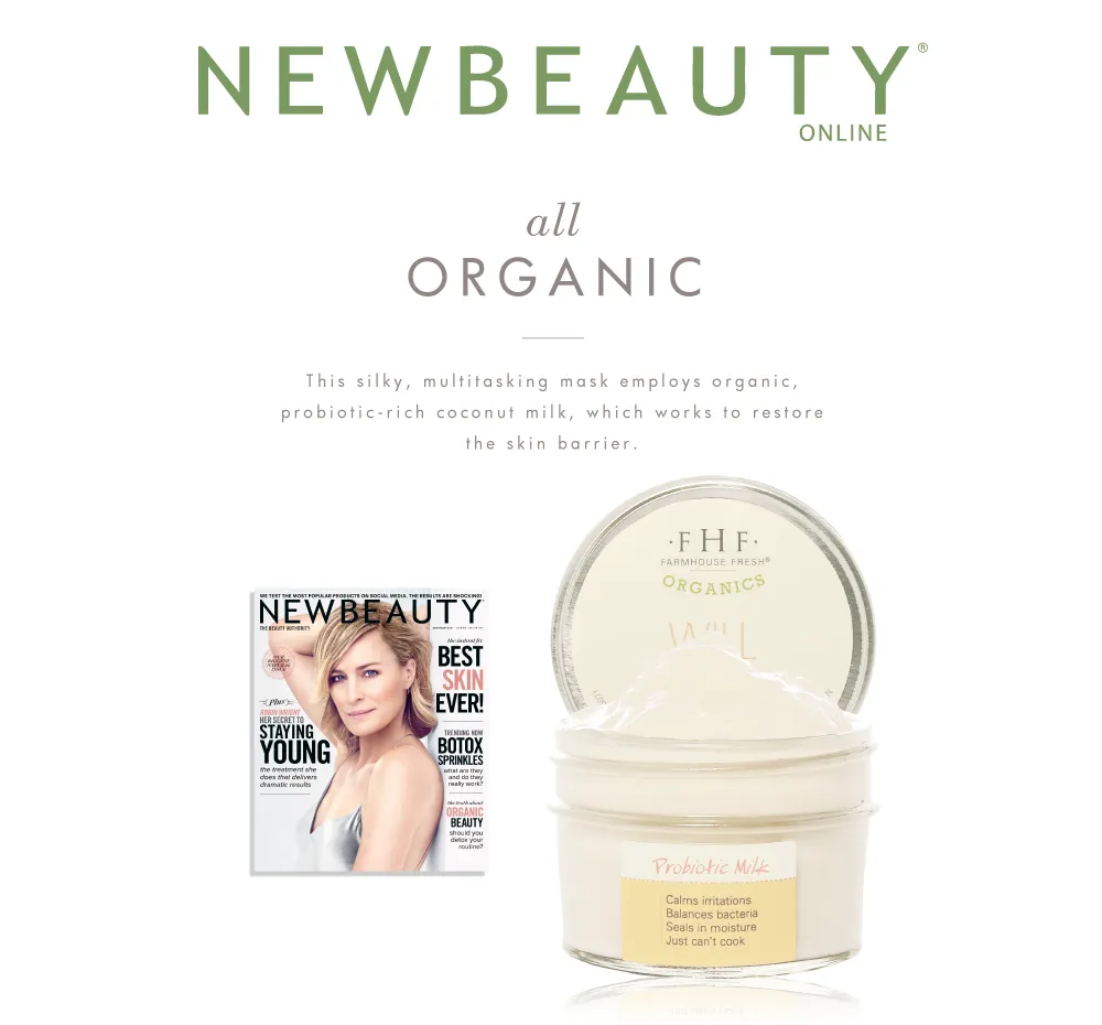 Will Dew? Organic Probiotic Milk Balancing Mask | Farmhouse Fresh