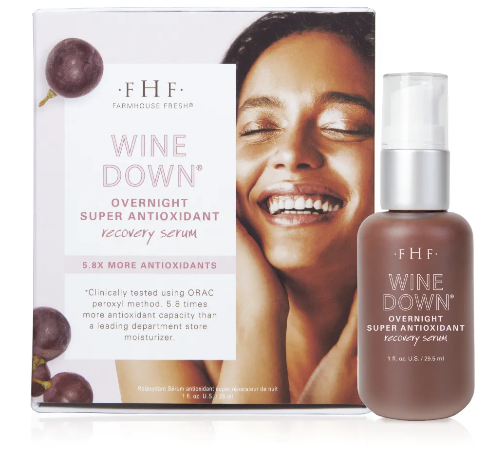 Wine Down? Overnight Super Antioxidant Recovery Serum | Farmhouse Fresh