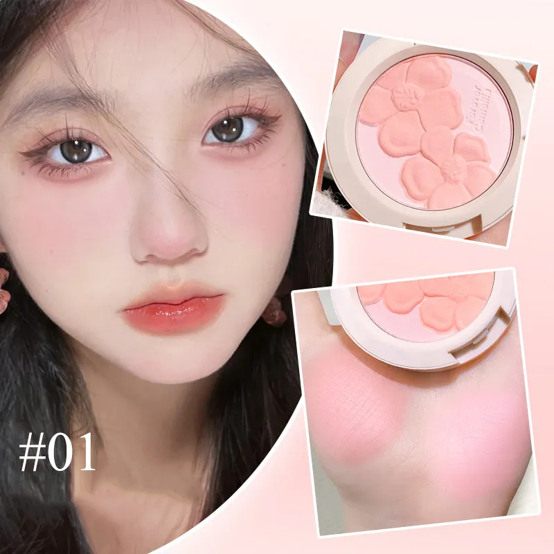 Xixi Dual-tone Embossed Floral Blush